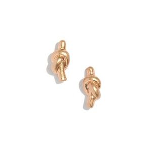 New Madewell knotshine studs earrings